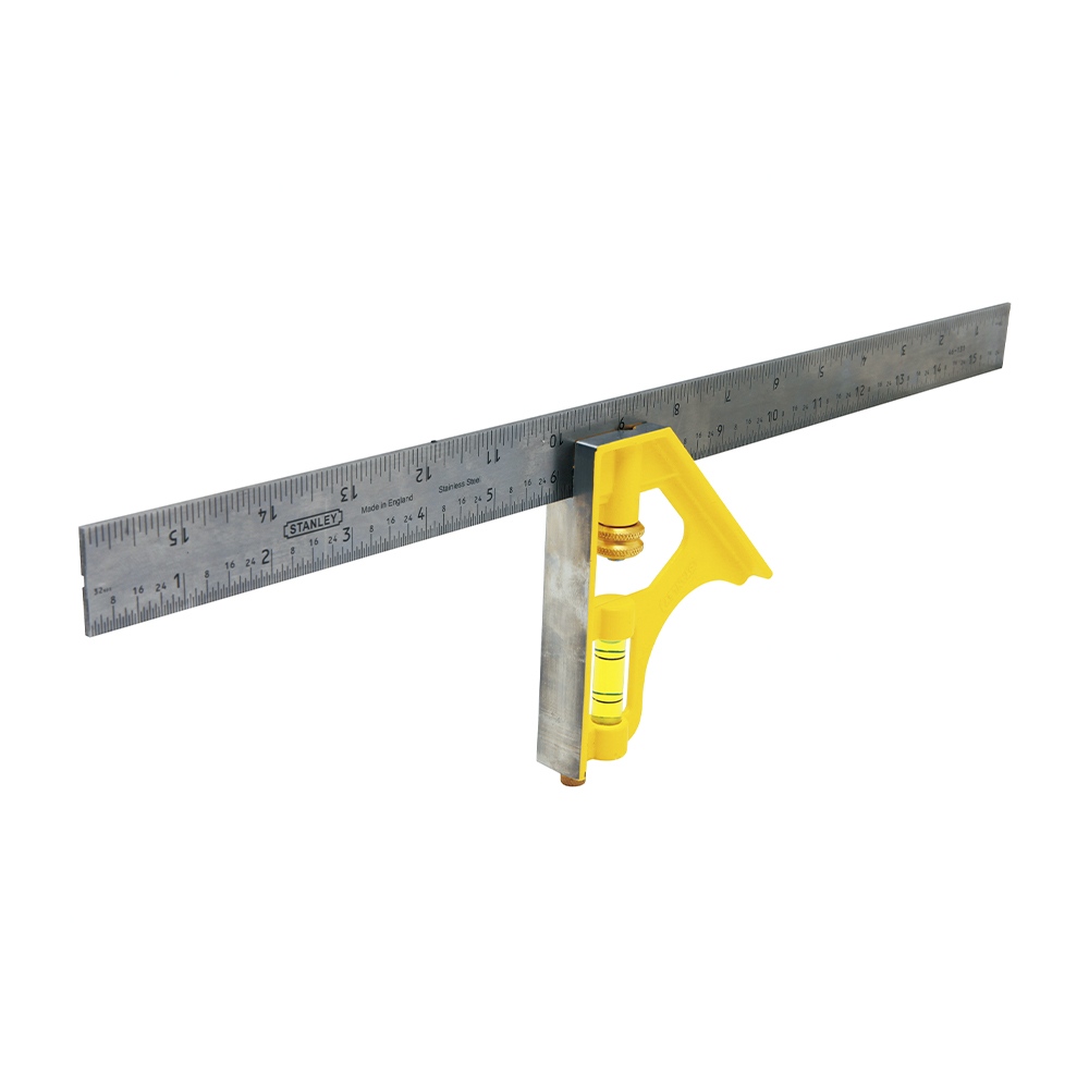 [H0446131] Escuadra Combinacion Profesional Stanley T/m 16. Mango De Metal. 16 (407 Mm)