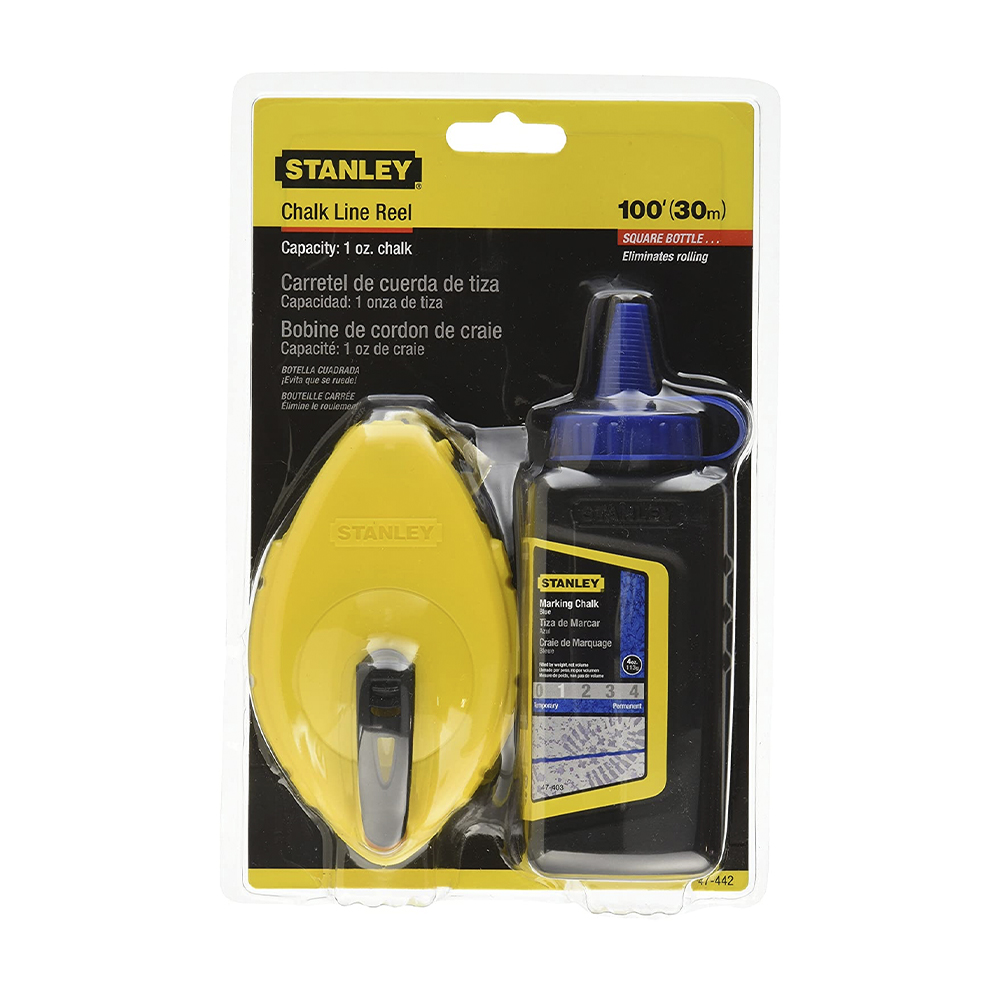 [H0447442] Juego Tiza Y Linea Stanley 100pies. Plastico Abs. 100' (30 M)