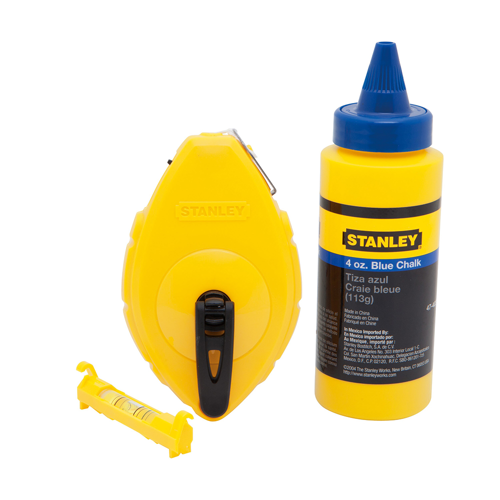 [H0447443] Juego Tiza, Linea Y Nivel Stanley 100 Pies. Plastico Abs. 100' (30 M)