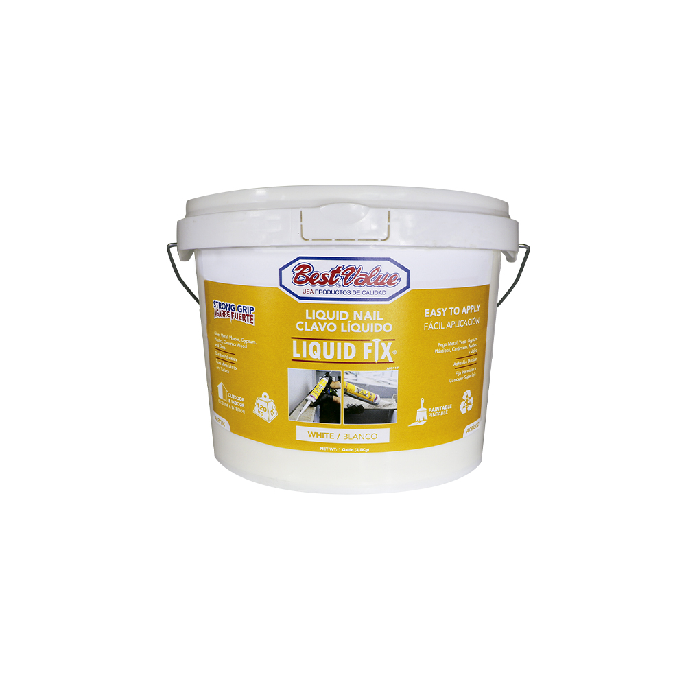 [A03117] Clavo Liquido 3. 8kg. Blanco. 101oz / 3000ml