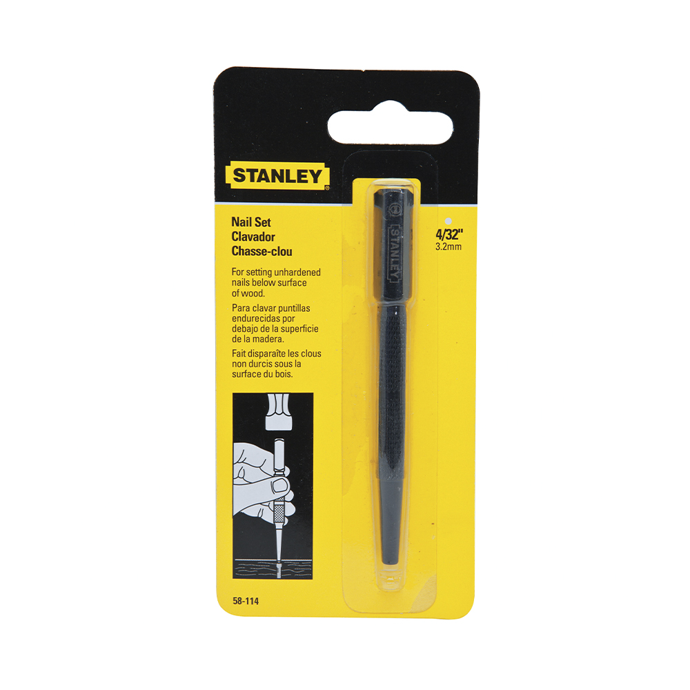 [H0458114] Botador Stanley 4/32 #58-114. Acero Templado. 4 (101 Mm)