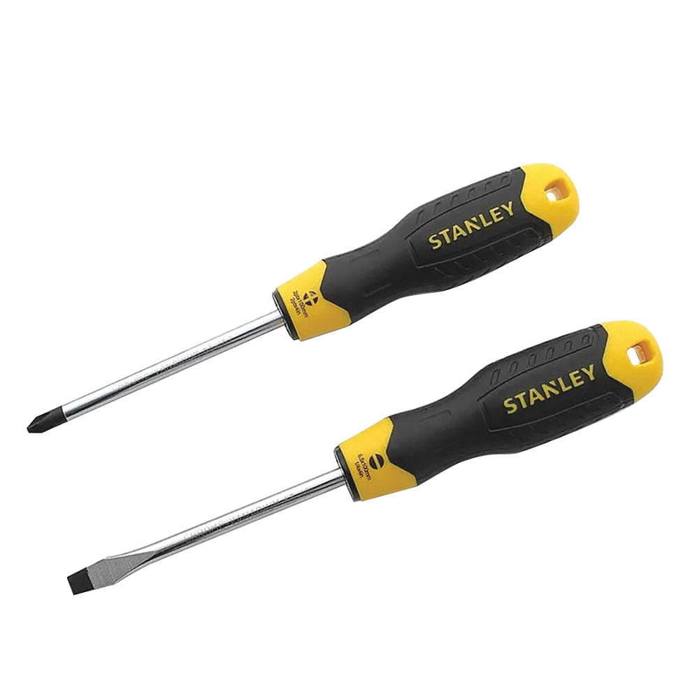 [H0466670] Juego Destornillador Stanley Cushiongrip 2pzas. Cromo Vanadio. 2 Piezas