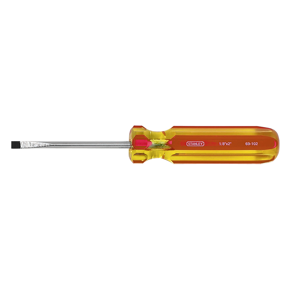 [H0469102] Destornillador Stanley Pro (-)1/8x 2. Cromo Vanadio. 1/8 () X 2 (50 Mm)