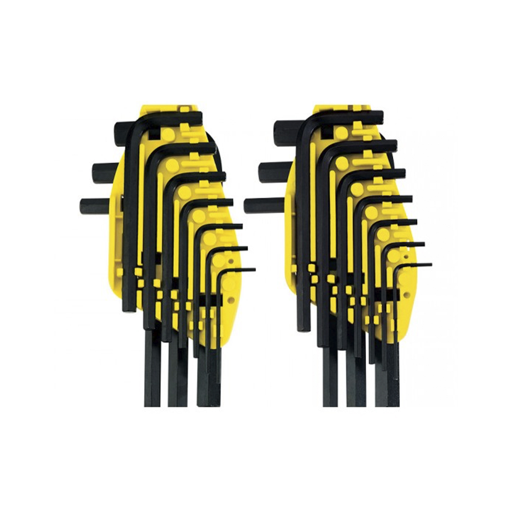 [H0469255] Juego Llaves Hex Stanley 1. 5-10mm/plg 20pc. Cromo Vanadio. 20 Piezas