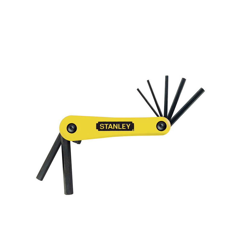 [H0469260] Juego Llaves Hex Stanley 3/16-3/8pleg 5p. Cromo Vanadio. 5 Piezas