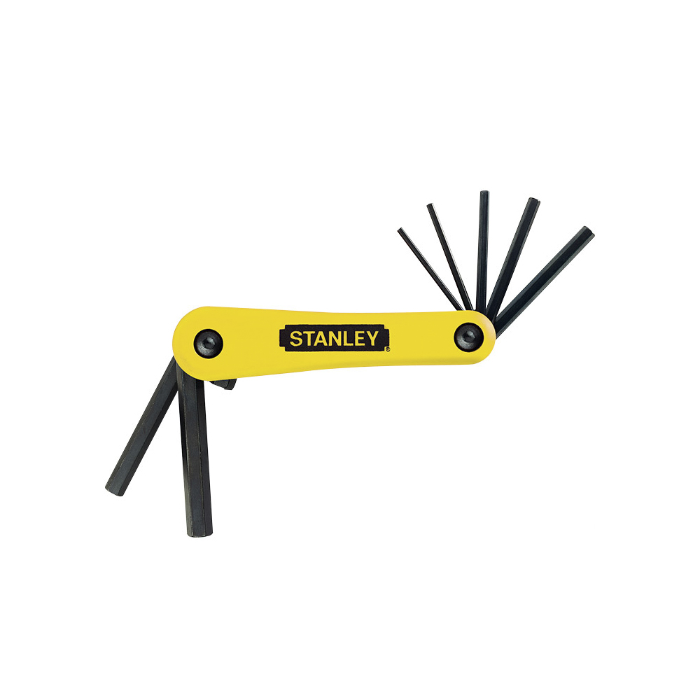 [H0469262] Juego Llaves Hex Stanley 2. 5-10mm Pleg 7pc. Cromo Vanadio. 7 Piezas