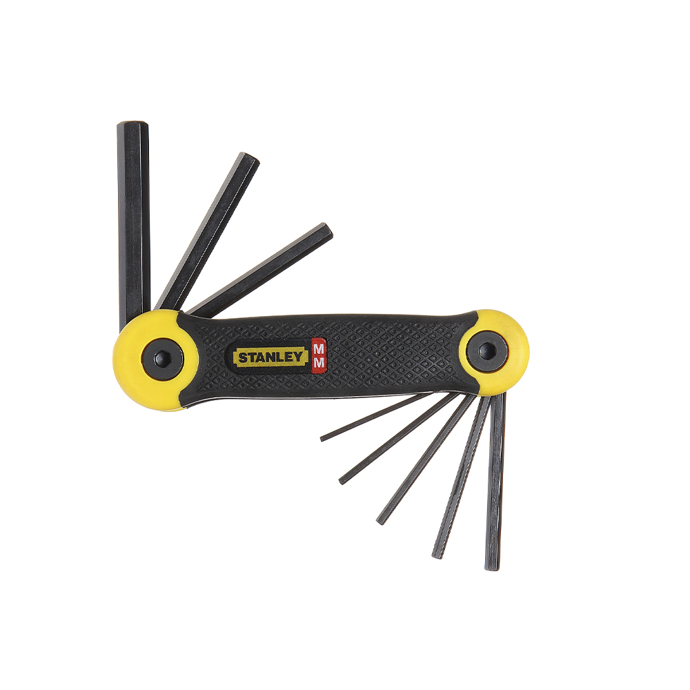 [H0469264] Juego Llave Hex Stl Metrica Pleg 8pc. Cromo Vanadio. 8 Piezas