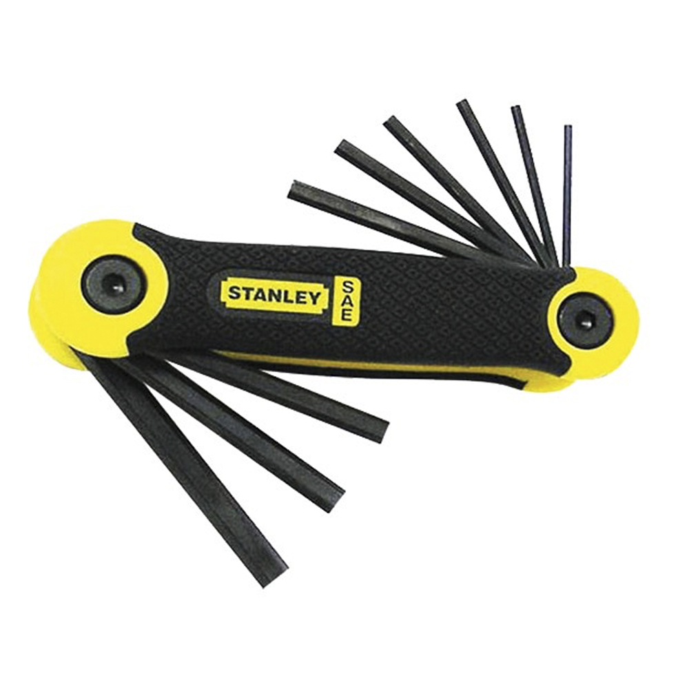 [H0469265] Juego Llave Hex Stly 5/64-1/4 Pleg 9p. Cromo Vanadio. 9 Piezas