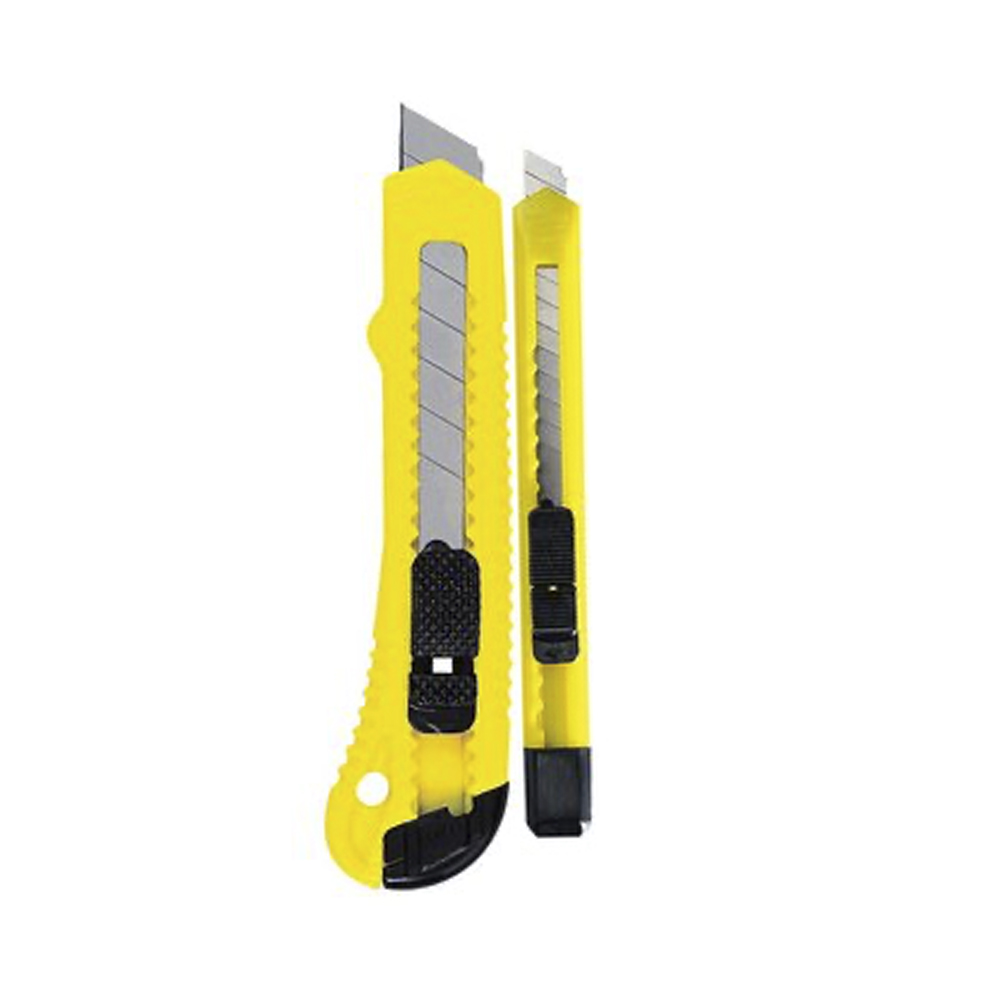 [H0481433] Juego Cuchilla Stanley Bloqueo Lateral 9-18mm. Abs / Acero Inoxidable. 2 Piezas