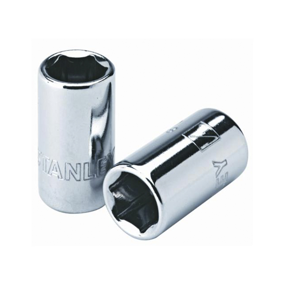 [H0486024] Socket Stanley 1/4 Corto 6pt. Cromo Vanadio. X