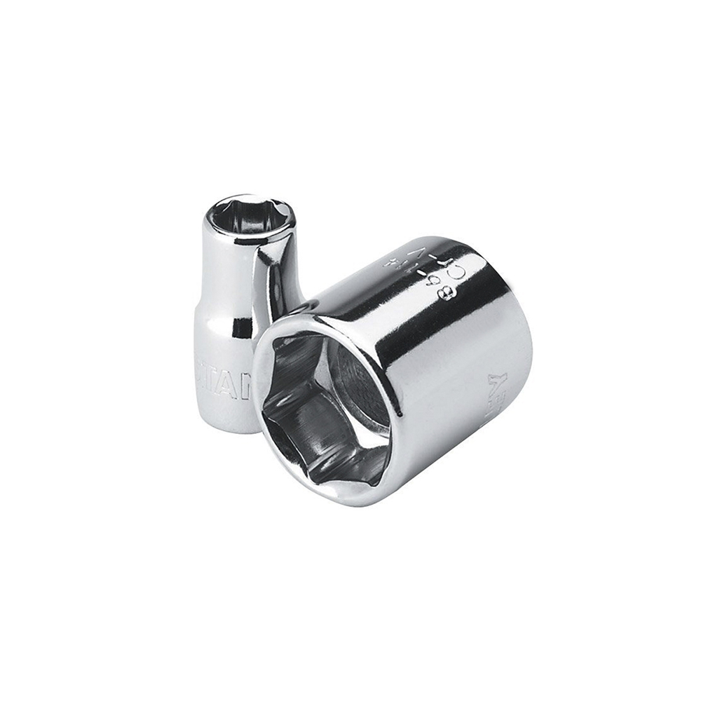 [H0486107] Socket Stanley 1/4 Corto 6pt. Cromo Vanadio. - 10mm