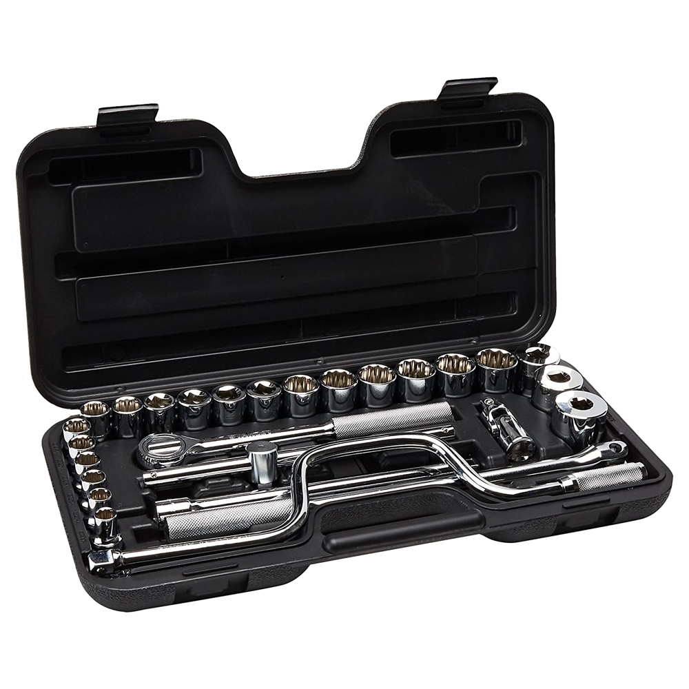 [H0486504] Juego Socket Stanley R-1/2 29pcs 10-32mm. Cromo Vanadio. 29 Piezas
