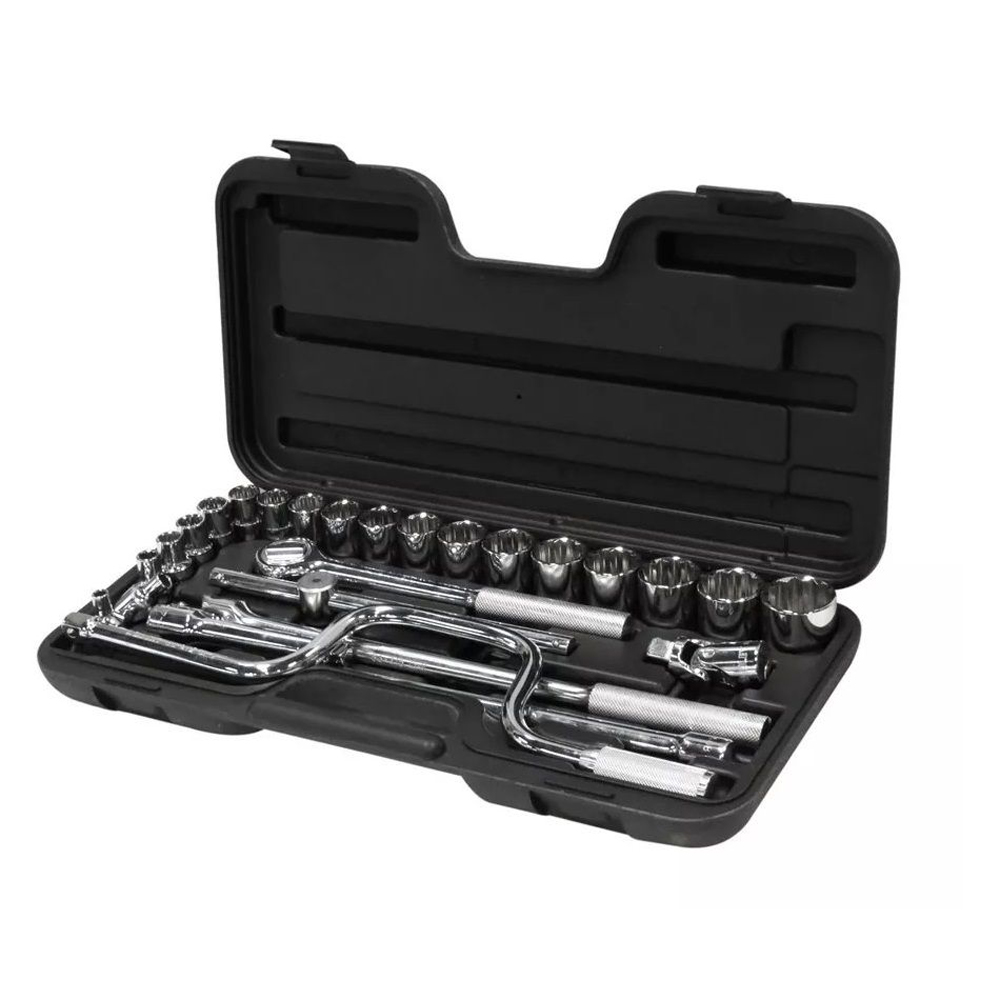 [H0486505] Juego Socket Stanley R-1/2 27pcs 1/4-1-1/4. Cromo Vanadio. 27 Piezas