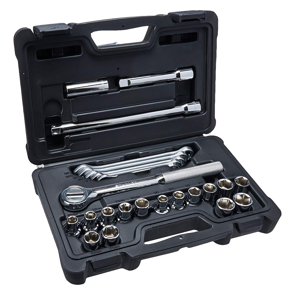 [H0486737] Juego Socket Stanley M-1/2 25pcs 10-17mm. Cromo Vanadio. 25 Piezas