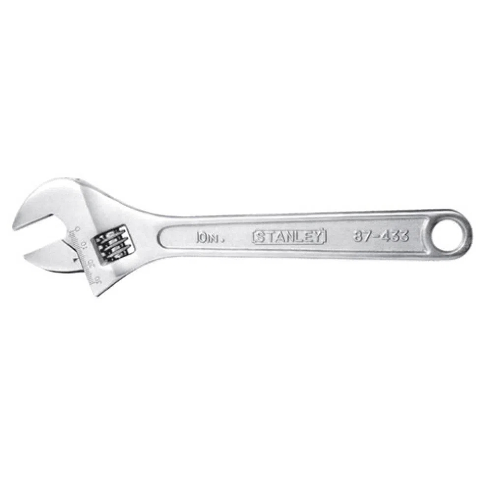 [H0487433] Llave Ajustable Stanley De 10. Cromado. 10 (254 Mm)
