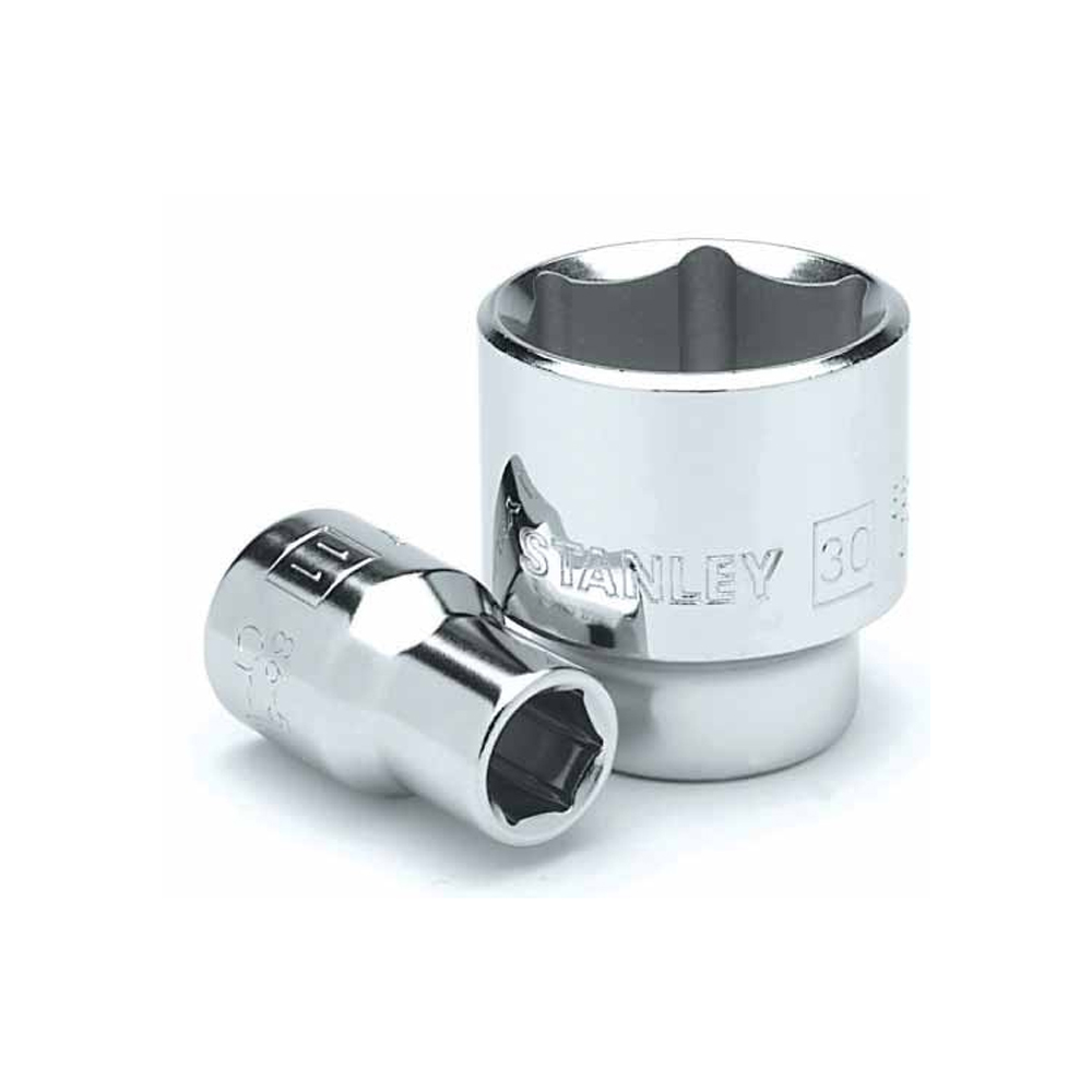 [H0488131] Socket Stanley 3/8 Corto 6pt. Cromo Vanadio. X 18mm