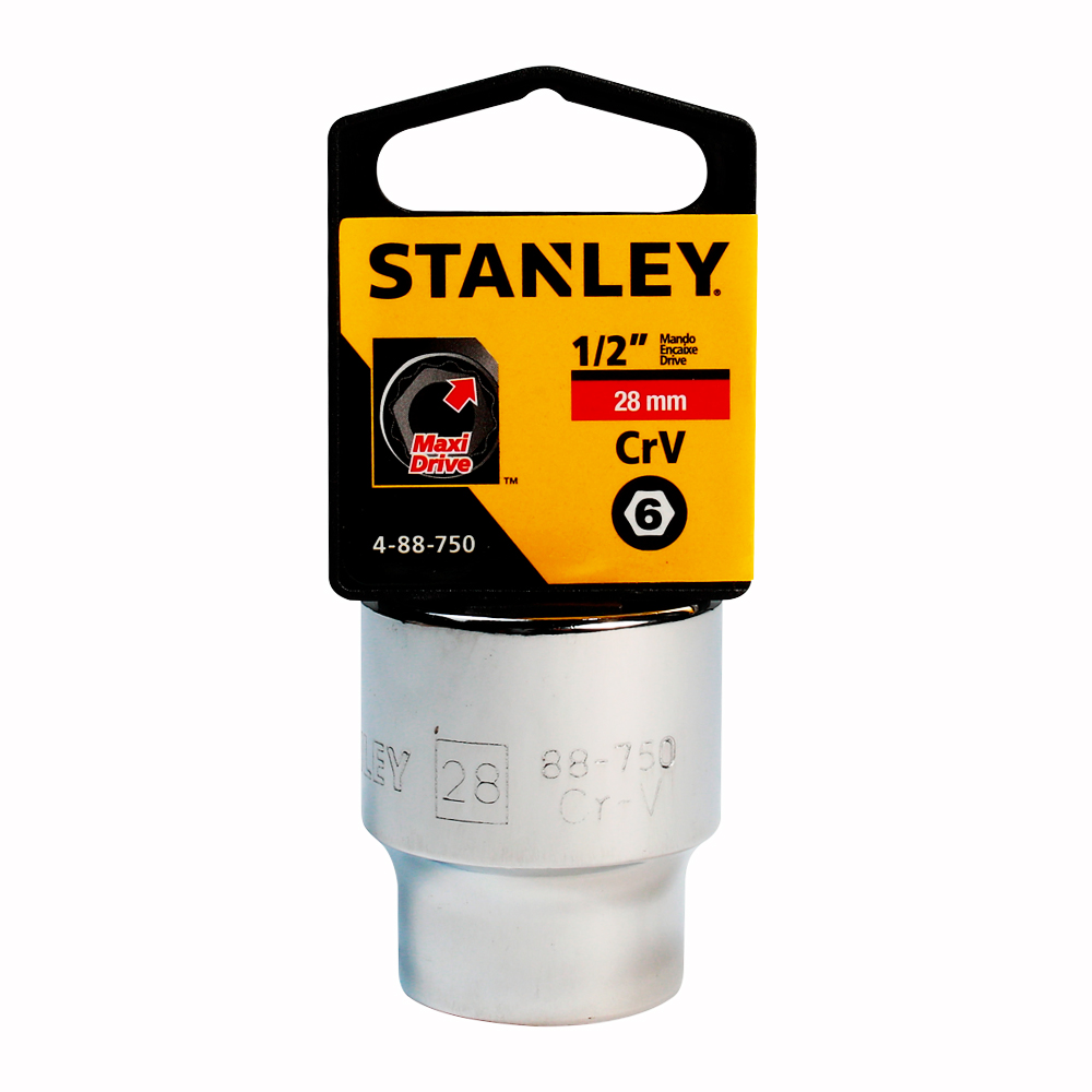 [H0488750] Socket Stanley 1/2 Corto 6pt. Cromo Vanadio. X 28mm
