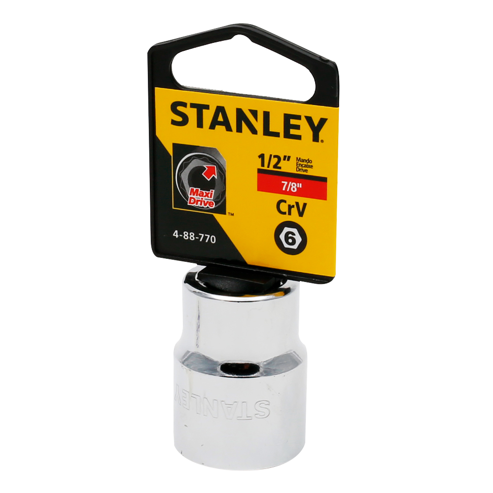 [H0488770] Socket Stanley 1/2 Corto 7/8 6pt. Cromo Vanadio. X