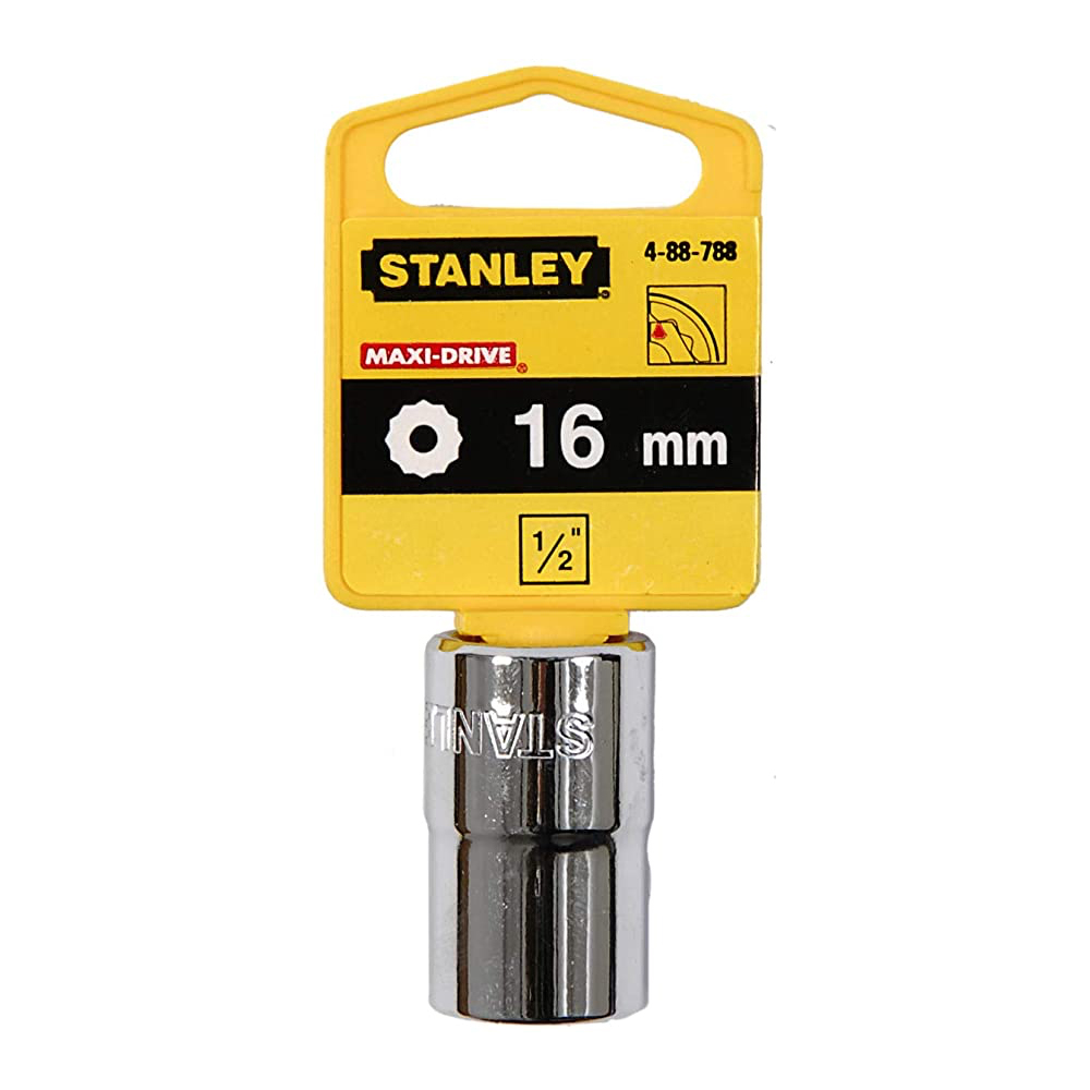 [H0488788] Socket Stanley 1/2 Corto 12pt. Cromo Vanadio. X 16mm