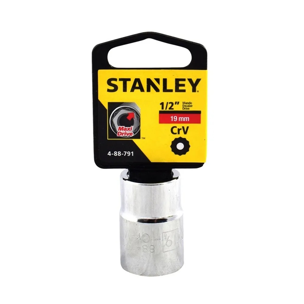 [H0488791] Socket Stanley 1/2 Corto 12pt. Cromo Vanadio. X 19mm