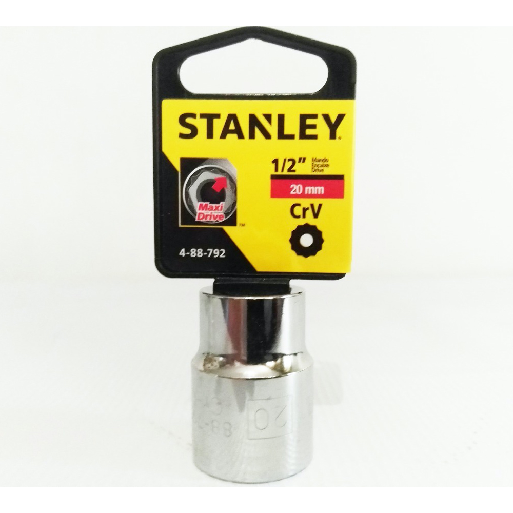 [H0488792] Socket Stanley 1/2 Corto 12pt. Cromo Vanadio. X 20mm
