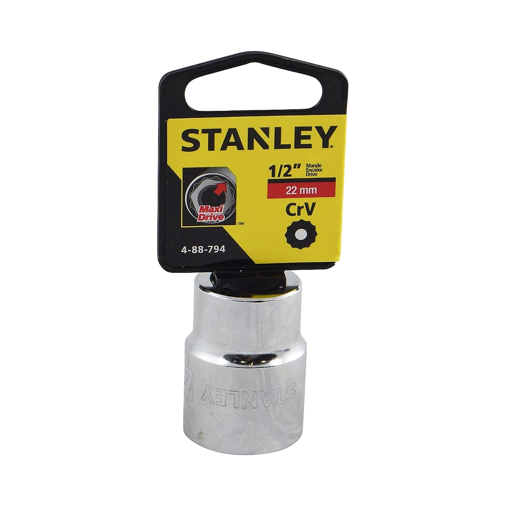[H0488794] Socket Stanley 1/2 Corto 12pt. Cromo Vanadio. X 22mm
