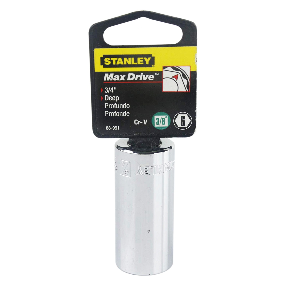 [H0488991] Socket Stanley 3/8 Largo 3/4 6pt. Cromo Vanadio. X