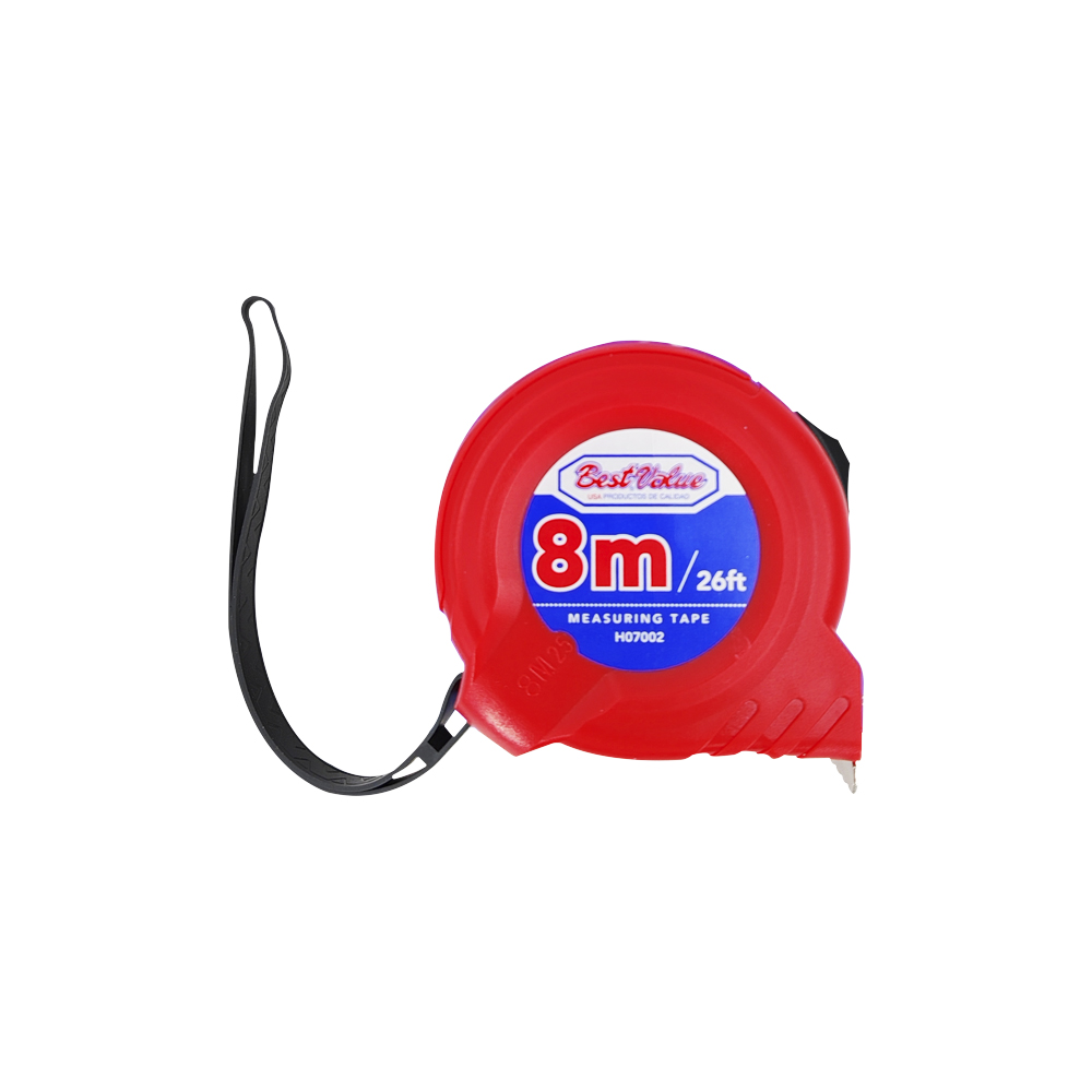[H07002] Cinta Metrica 8m. Rojo. 8m