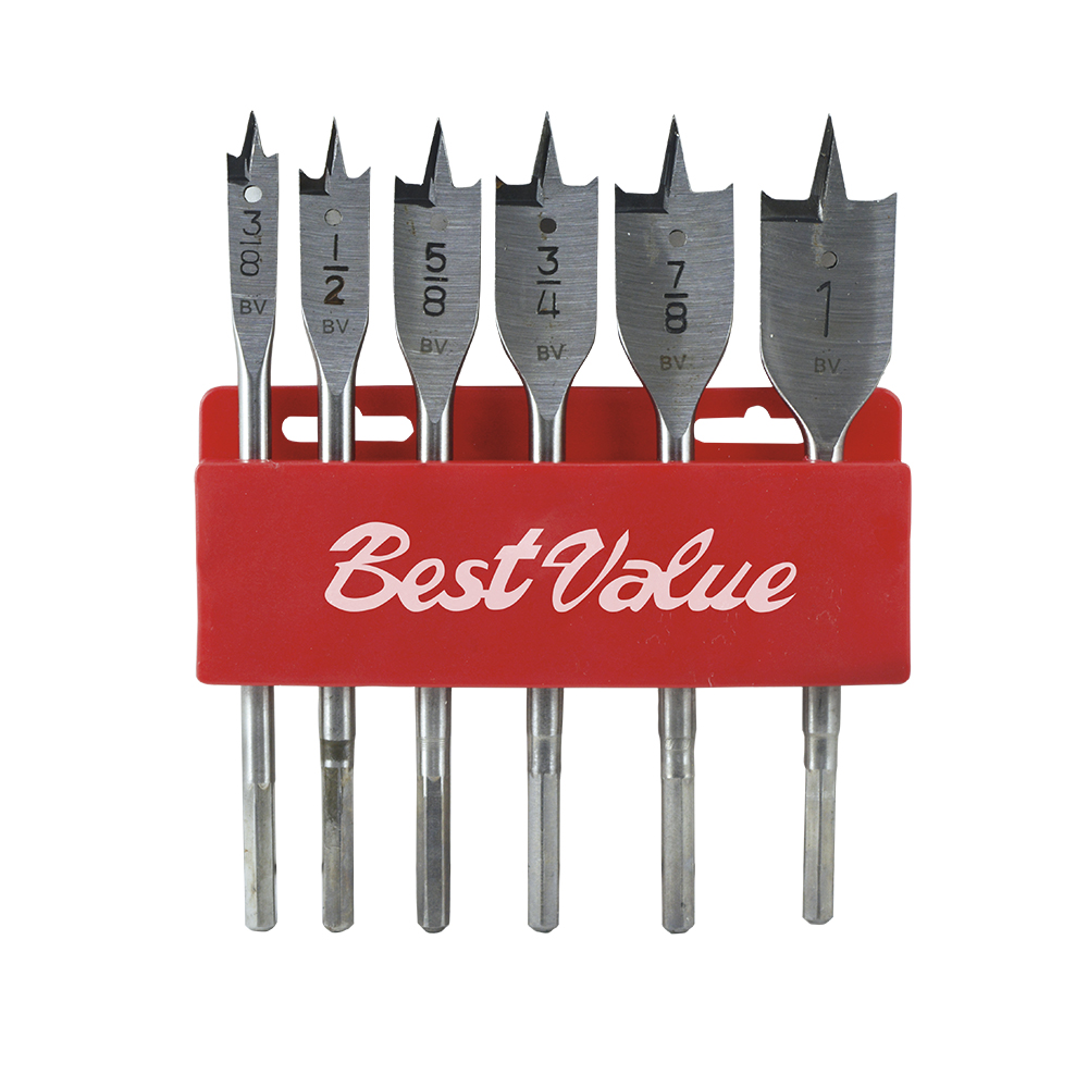 [H07030] Juego Brocas Espada 6 Pcs. Acero Alto Carbono. Pcs