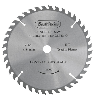[H07082] Sierra Circular 7-1/4 24dts. Tungsteno. 24tpi
