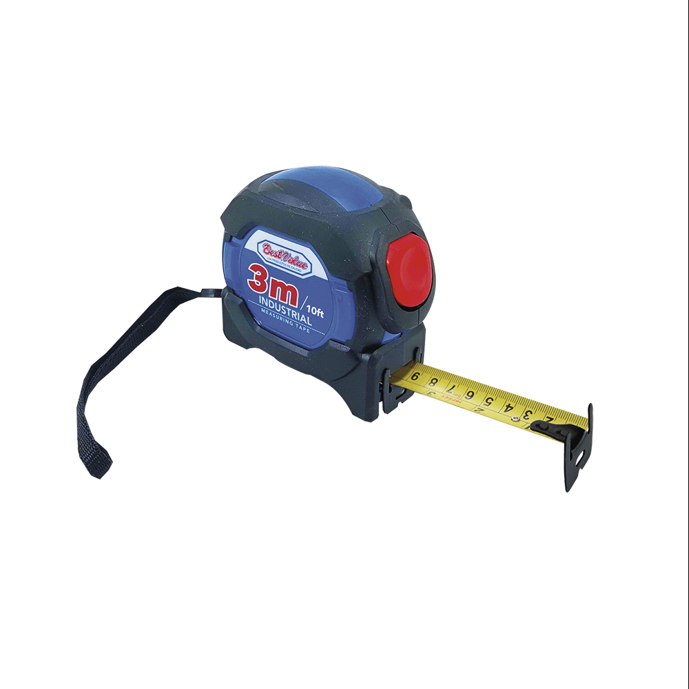 [H07098] Cinta Metrica 3mts Ergo Industrial. Azul / Negro.