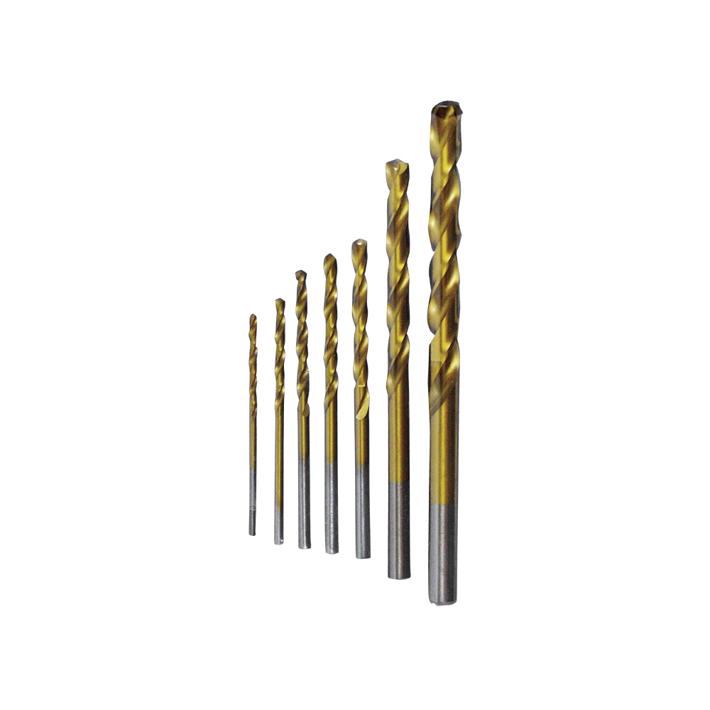 [H07152] Juego Broca Para Metal Titanio 7 Pcs. Acero Rapido. Pcs