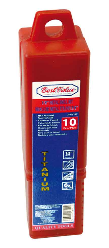 [H07155C] Broca Para Metal Titanio 5/64(10pcs)