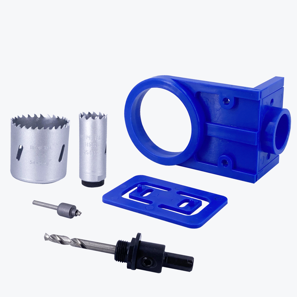 [H07198A] Kit Para Instalar Cerradura. Azul. 5 Pcs