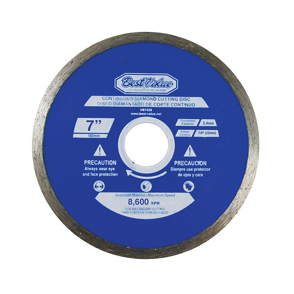[H07421] Disco D/diamante Continuo 7. Azul. 7
