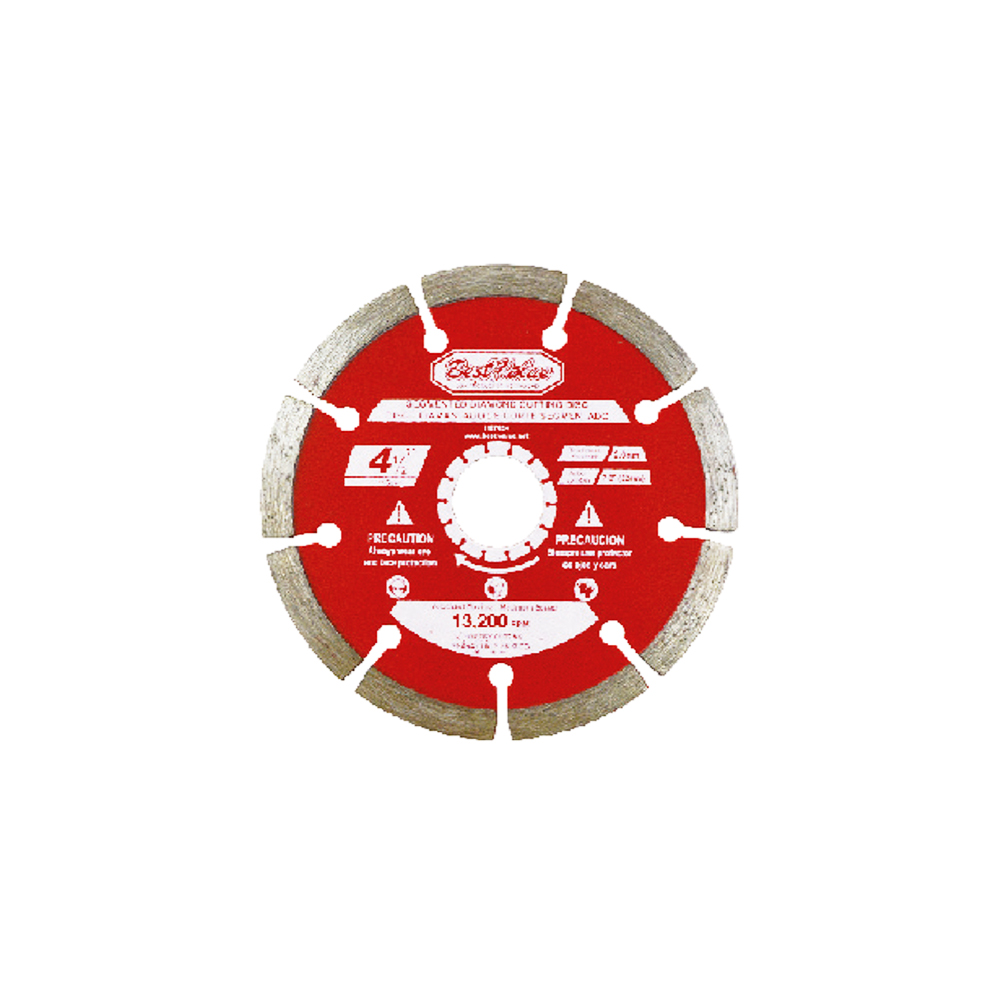 [H07424] Disco D/diamante Para Piedra 4-1/2. Rojo. 4-1/2