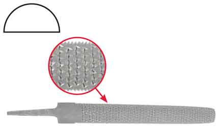 [H0760712] Lima Escofina Mediacaña 12 Bestvalue. Plateado. 12(300mm)