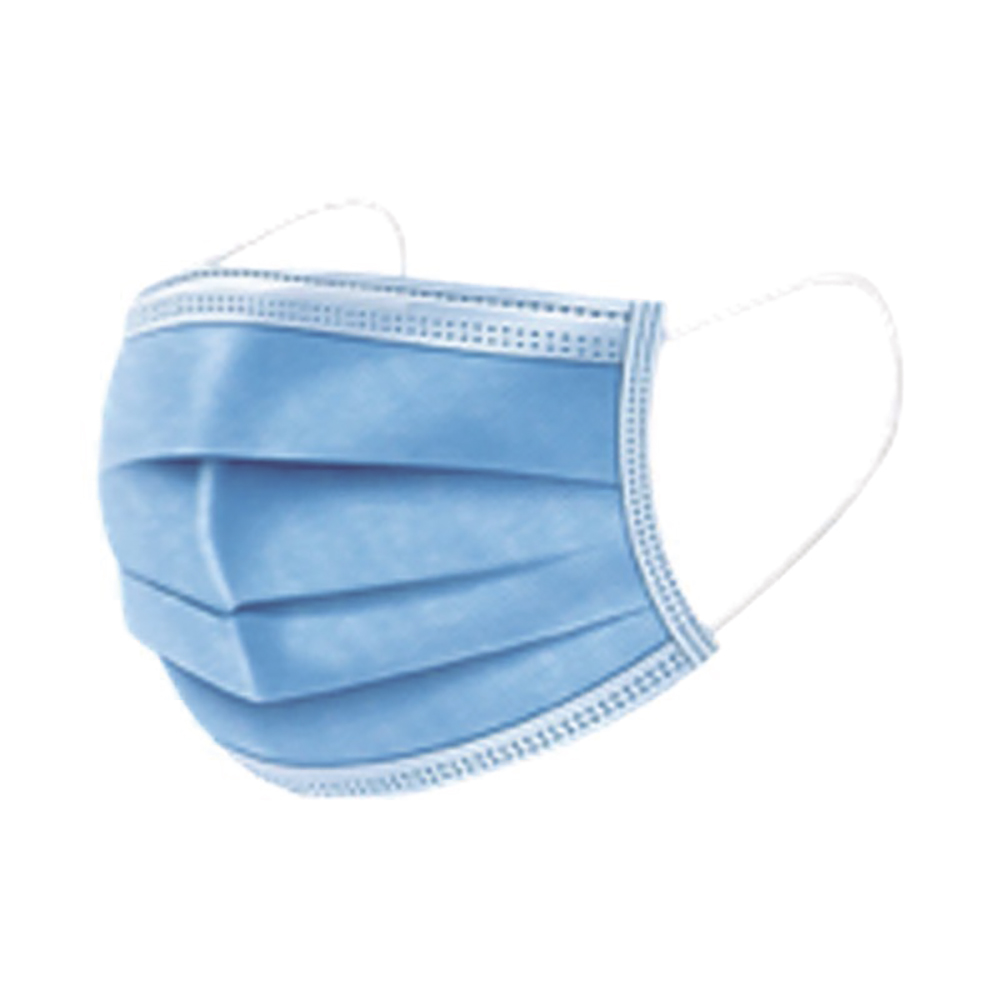 [H10995] Mascarilla Desechable 3 Capas 25 Pzas. Celeste. 50 Pcs