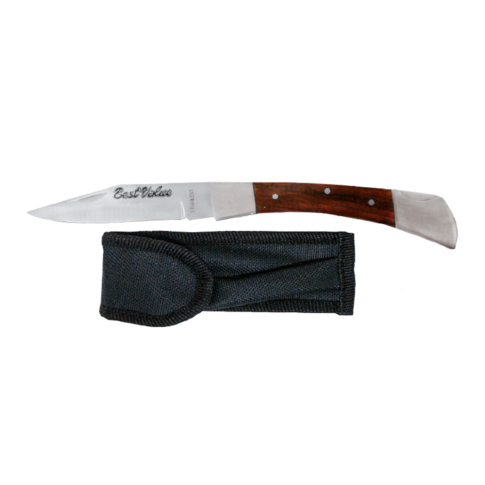 [H12005] Cuchilla Con Estuche. Plateado. 7 (175mm)