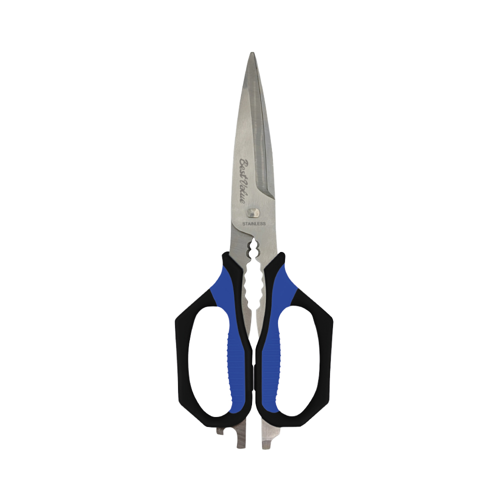[H12019] Tijera Multi Uso 9 Ergonomica 6 Funciones. Azul.