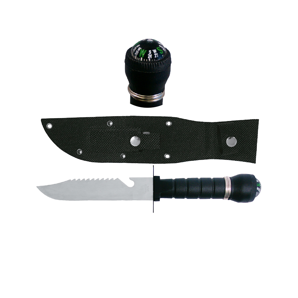 [H12022] Puñal De Supervivencia. Negro. 11 (275mm)