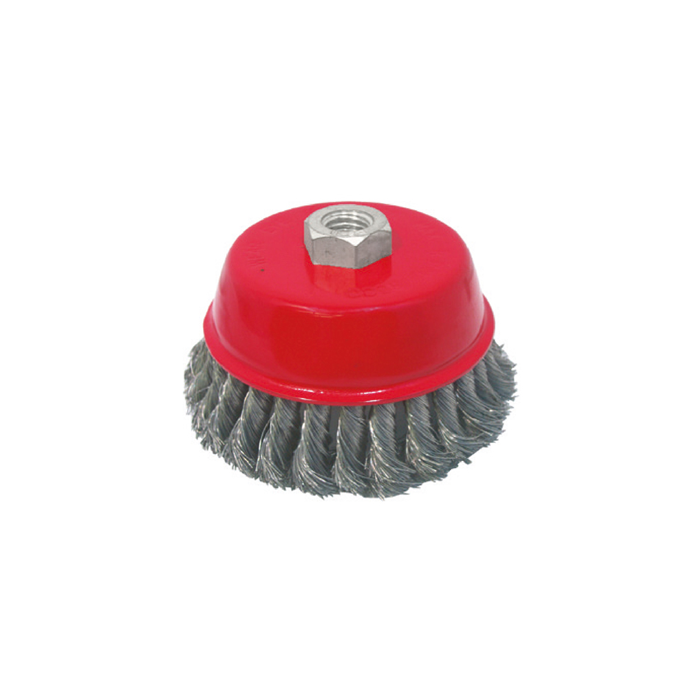 [H16013E] Cepillo De Copa 3 Enlazado. Rojo.