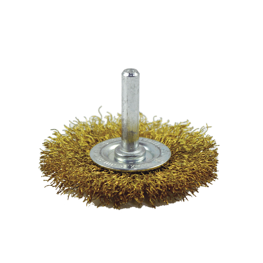 [H16029] Cepillo Circular Para Taladro 2-1/2 X12mm. Bronce.