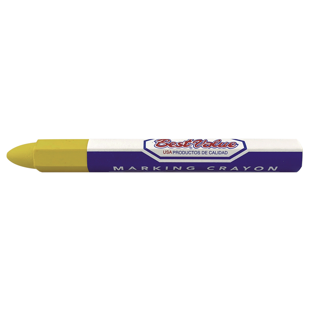 [H16296] Crayon Bestvalue Amarillo 6pzas. Amarillo. 4-3/4