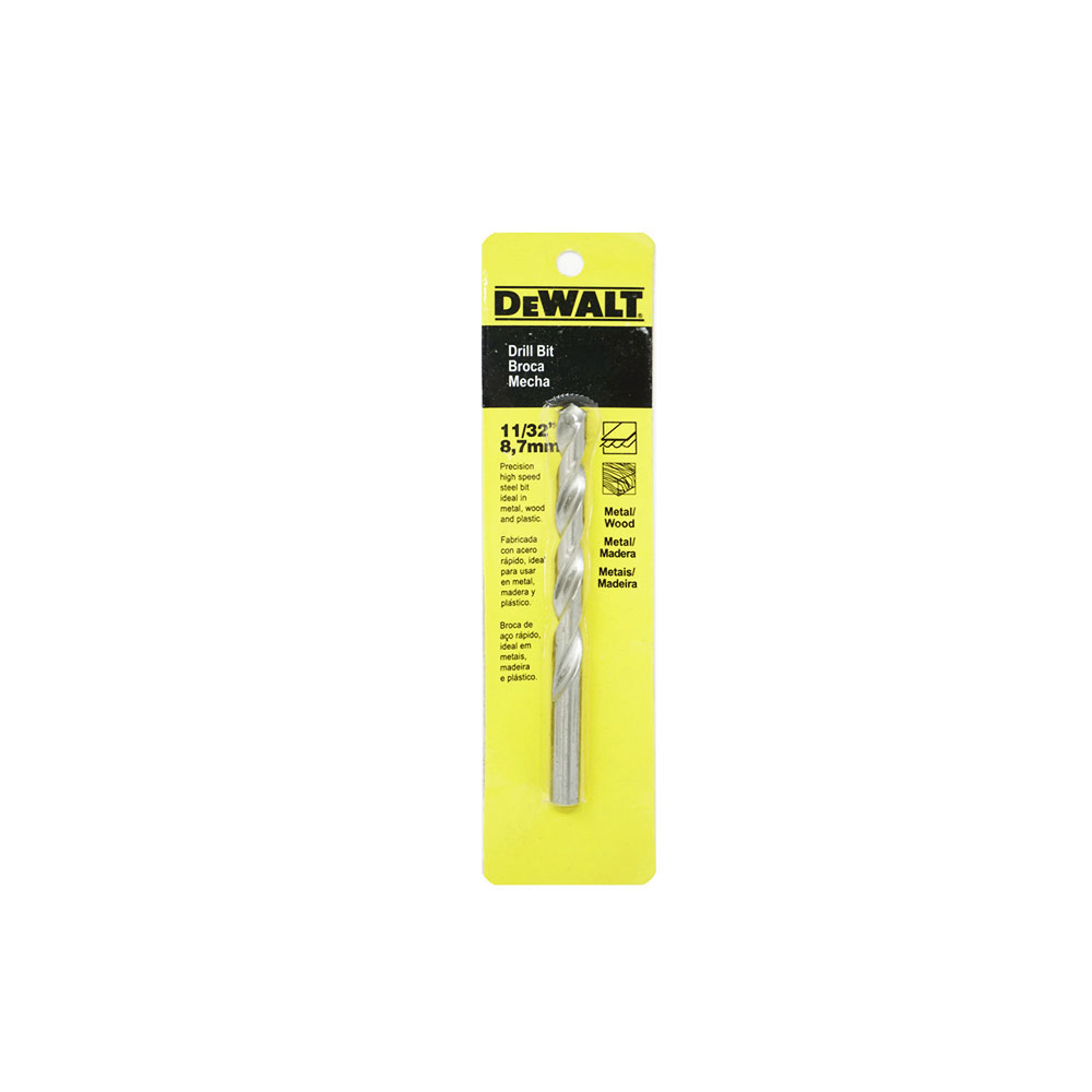 [H1821000A] Broca Metal Hss (2 Pzas) 7/64 Dw130764c. Acero De Alta Velocidad.