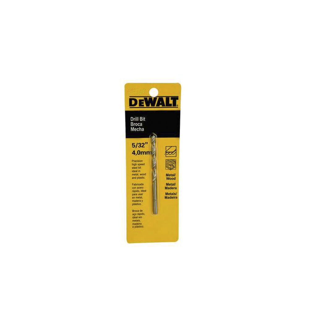 [H1821002] Broca Metal Hss Dewalt 5/32 Dw130532c. Acero De Alta Velocidad.