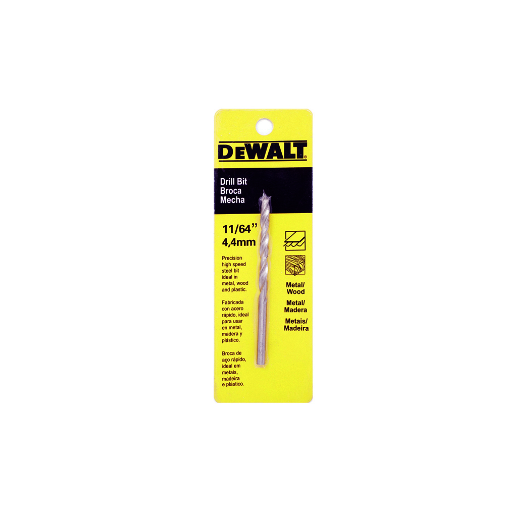[H1821002A] Broca Metal Hss 11/64 Dw131164c. Acero De Alta Velocidad.
