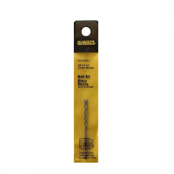 [H1821007W] Broca Percusion 1/8x2-1/2 Dw530300c. Carburo De Tungsteno. 1/8 X 2-1/2
