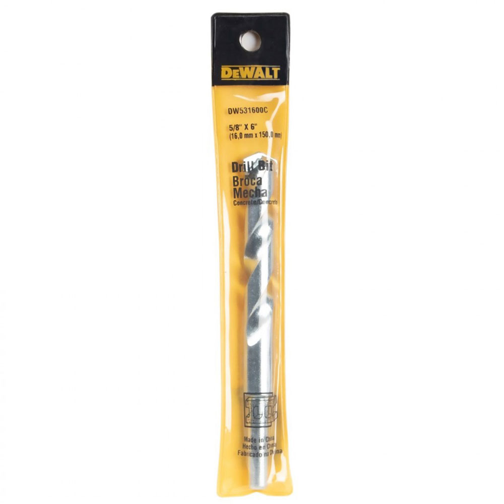 [H1821012] Broca Percusion Dw 5/8 X 6 Dw531600c. Punta Carburo.