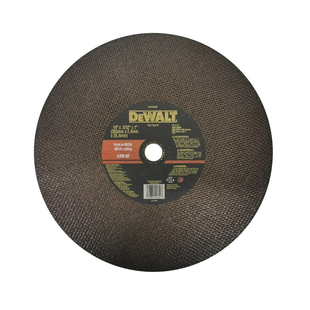 [H1821507] Disco Corte Metal 14x7/64x1 Dw44640-ph. Gano Oxido De Aluminio. 14 X 3/32 1